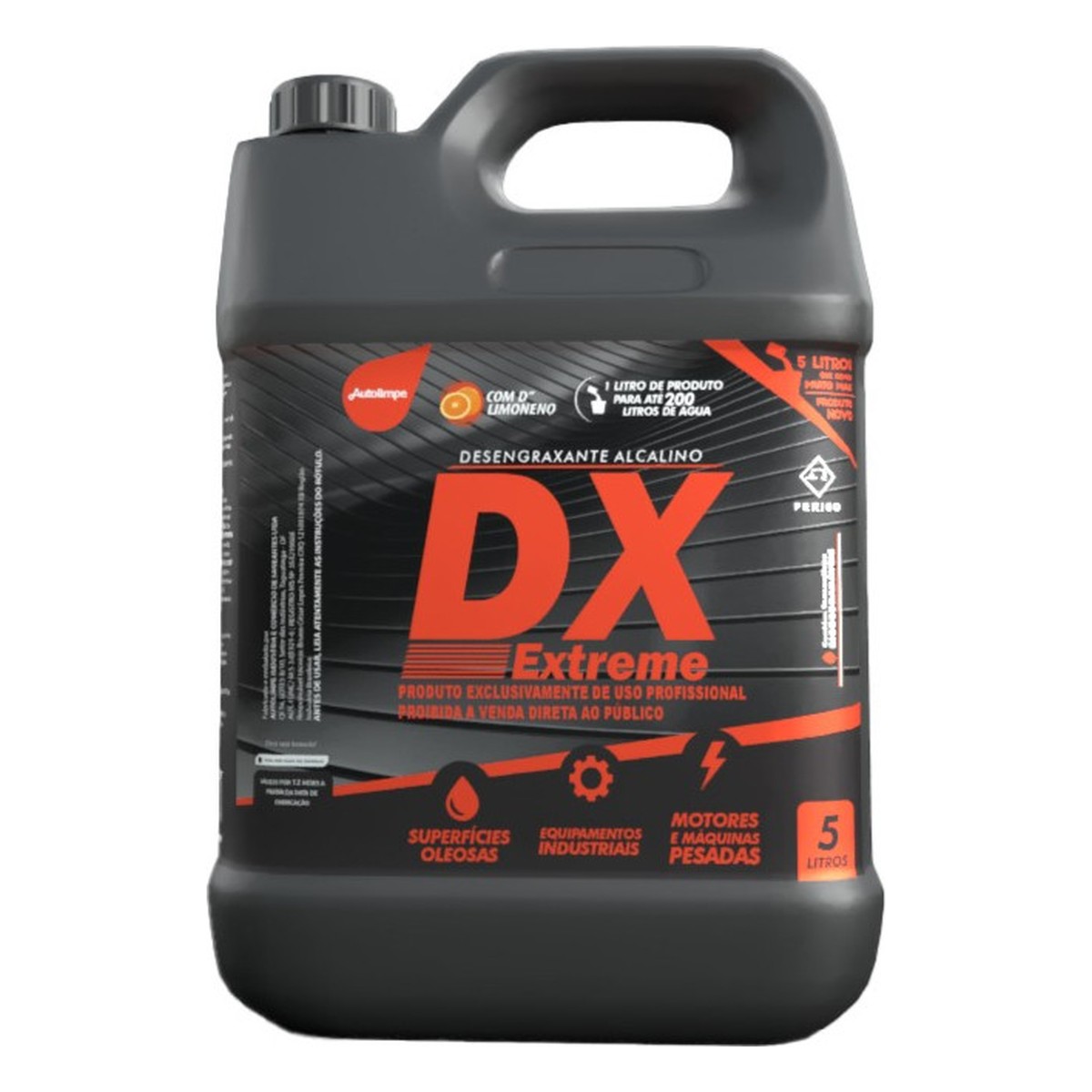 DX EXTREME 1/200 — DESENGRAXANTE ALCALINO — 5 LITROS — Autolimpe