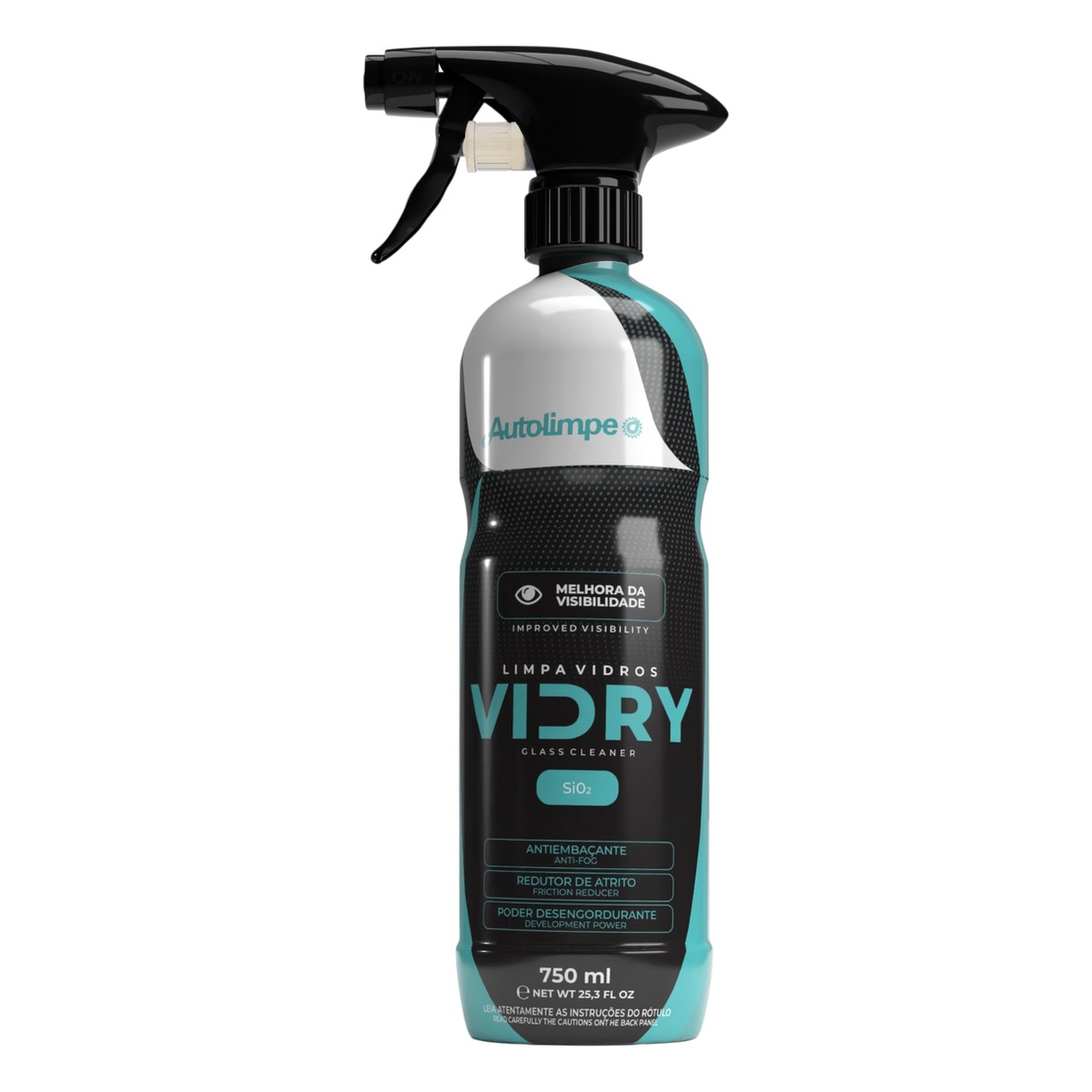 VIDRY — LIMPA VIDROS — produto Autolimpe distribuído pela AgroDetail