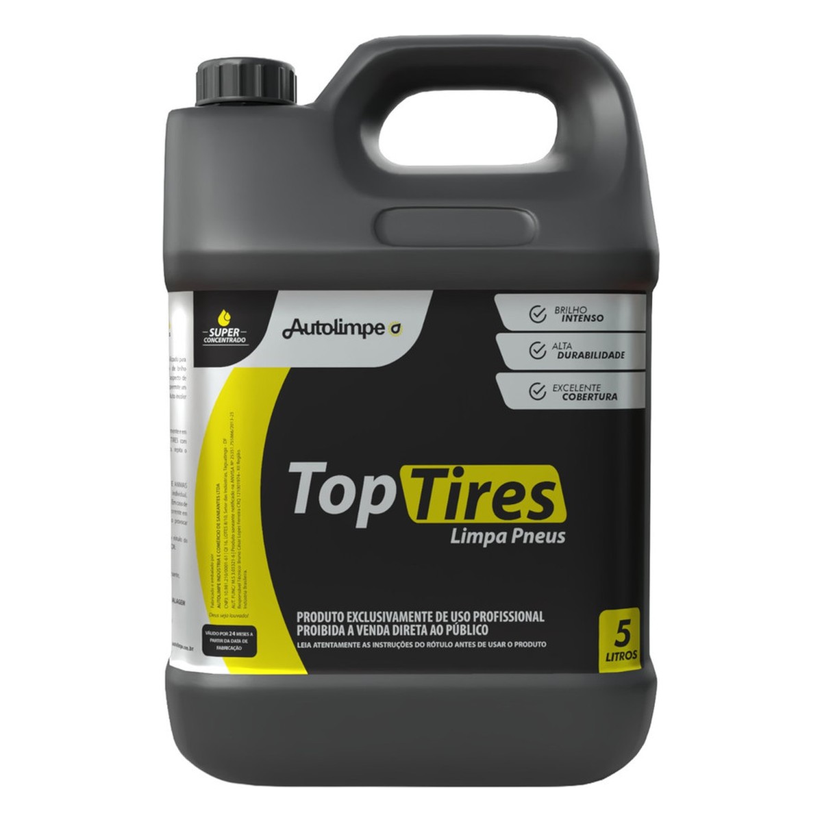 TOP TIRES — LIMPA PNEUS — 5 LITROS — Autolimpe