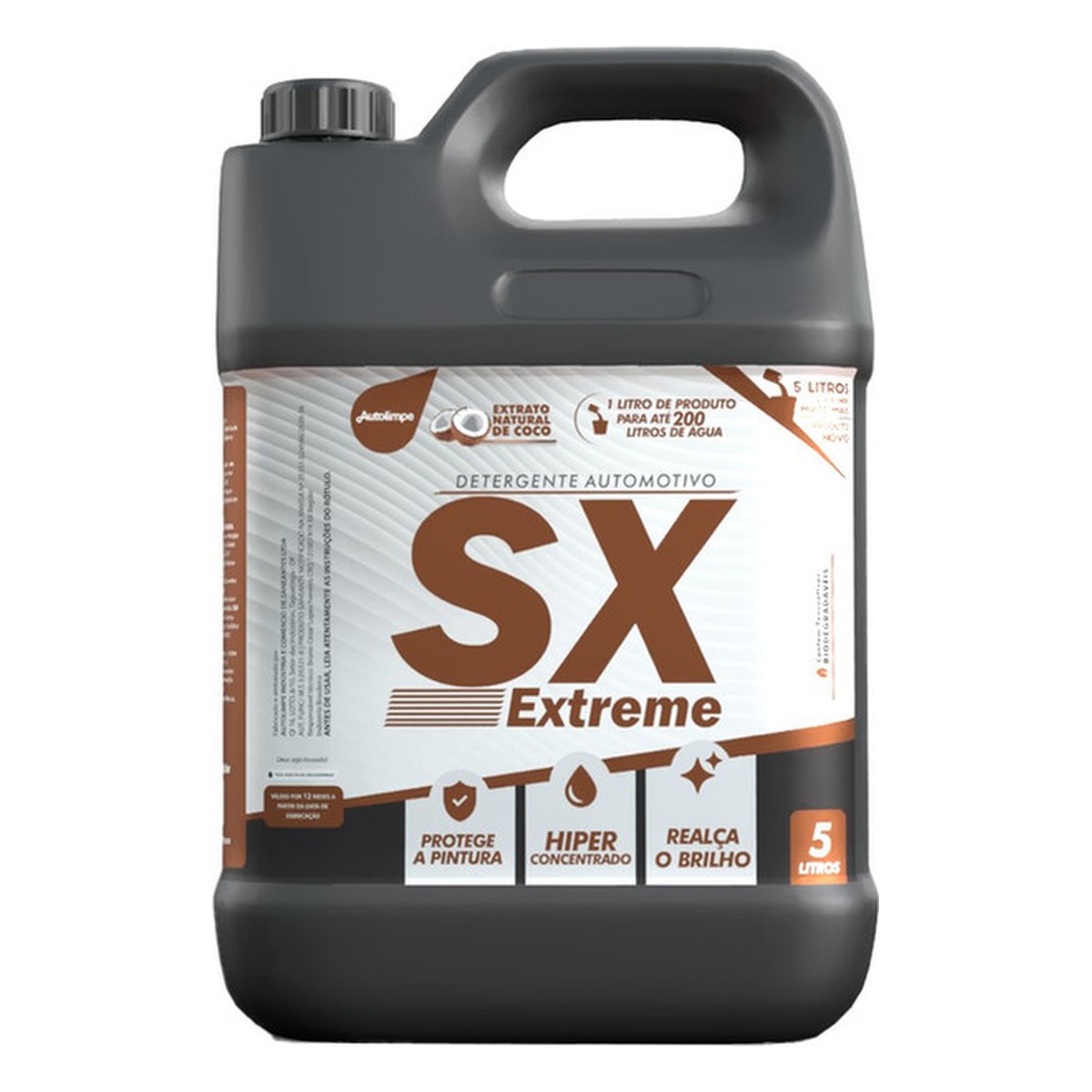 SX EXTREME 1/200 — DETERGENTE AUTOMOTIVO — 5 LITROS — Autolimpe