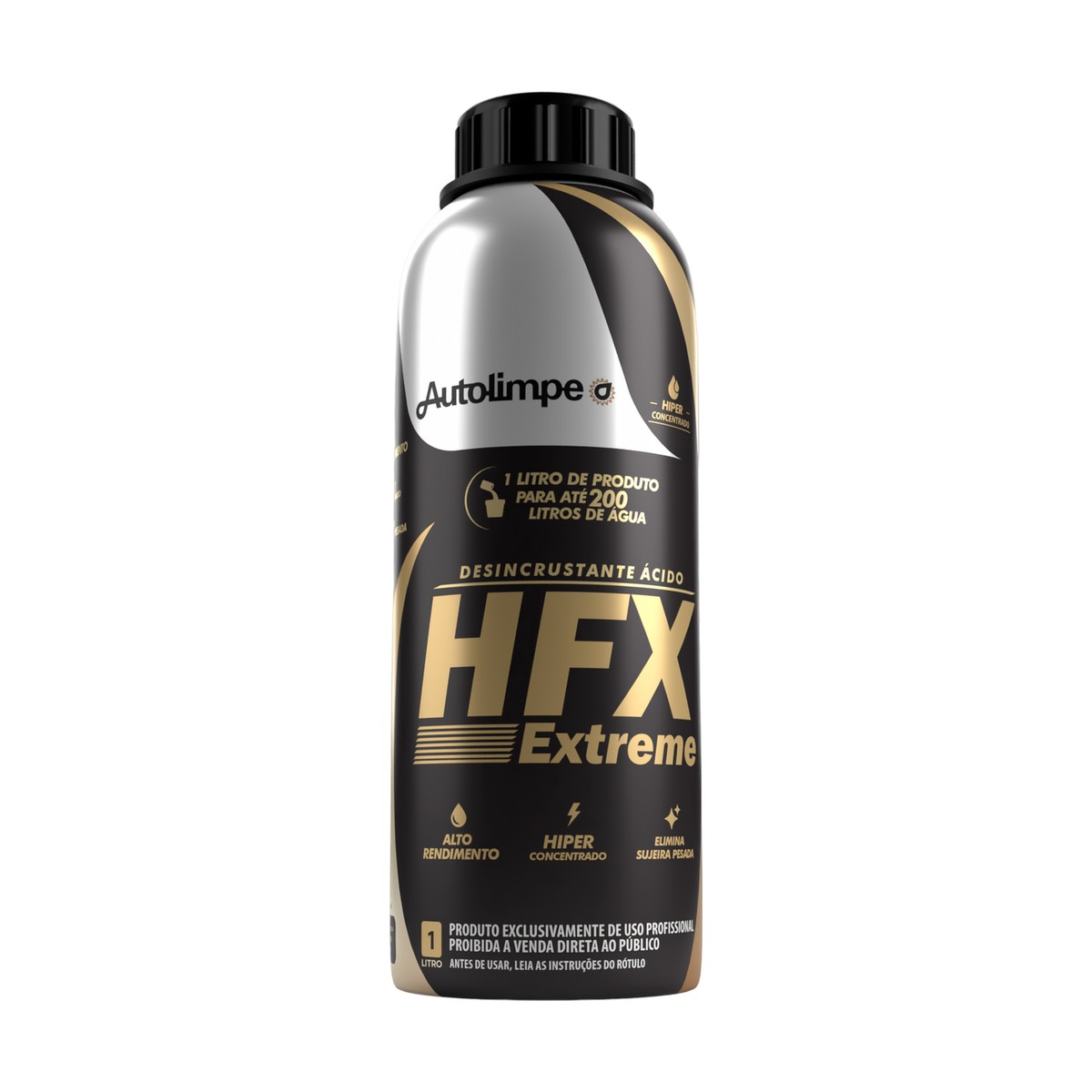 HFX EXTREME 1/200 — DESINCRUSTANTE ÁCIDO — 1 LITRO — produto Autolimpe distribuído pela AgroDetail